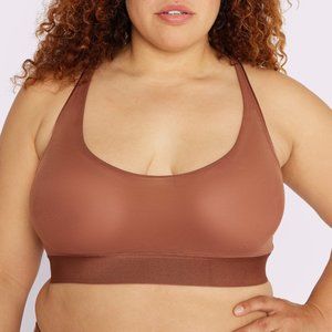 NWT Scoop Bralette in Cocoa Silky Mesh